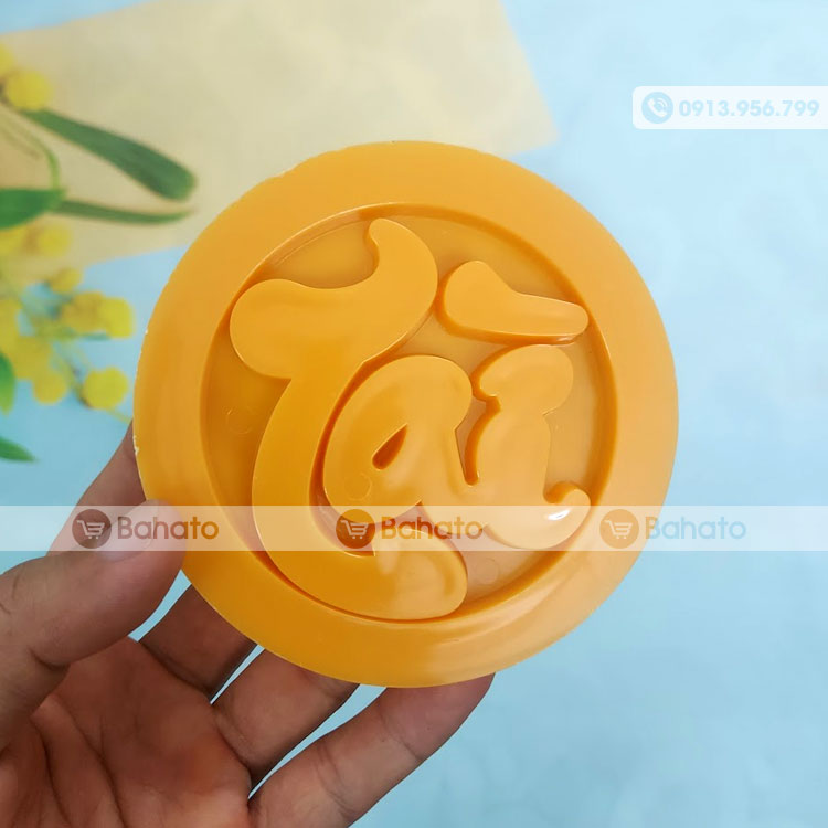 Khuôn Xôi 10cm Tròn Vĩnh Trường Chữ Tài Tiếng Việt Nam