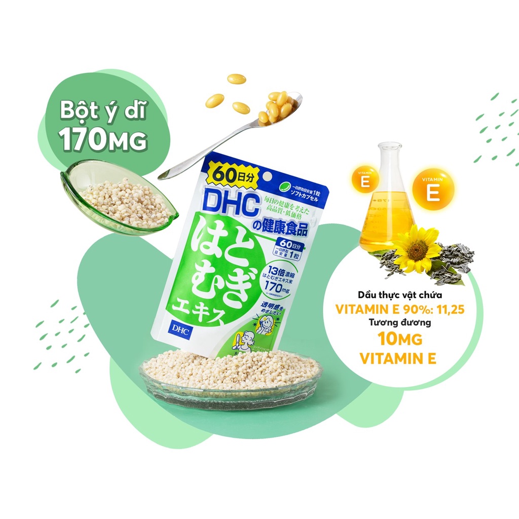 Viên Uống Sáng Da DHC Adlay Extract Nhật Bản
