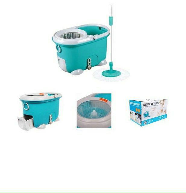 Bộ Lau Nhà Xoay Tay 360° Cao Cấp Lồng Nhựa Mop Q2 (cam kết hàng chuẩn, y hình)