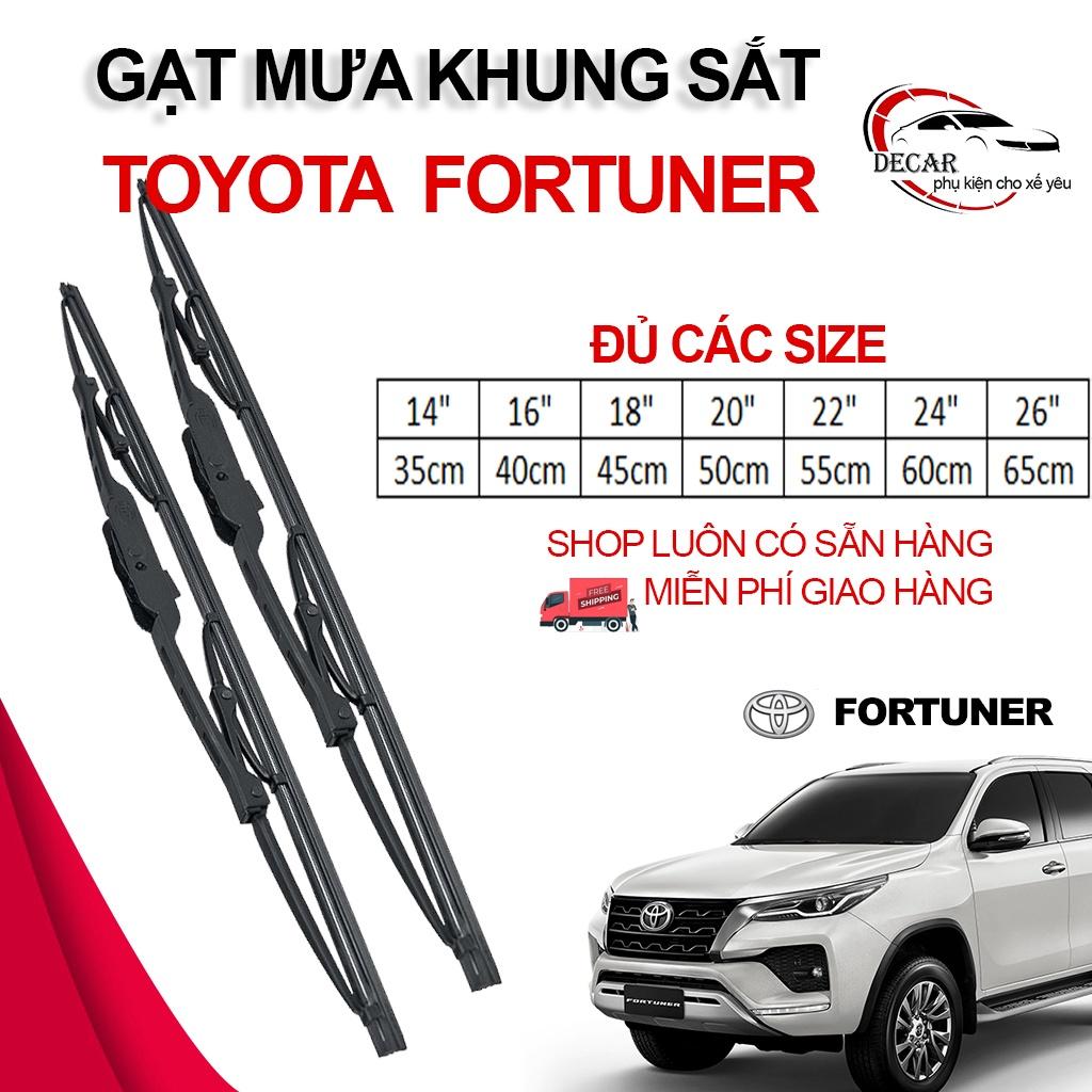 1 cặp gạt nước mưa xe ô tô, lưỡi gạt mưa silicon xe oto thông minh xe Toyota Fortuner