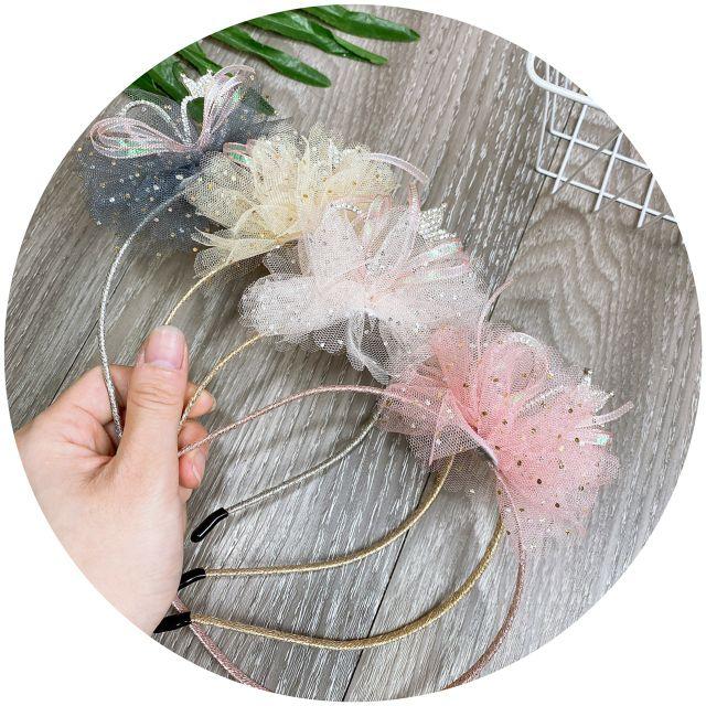 Bờm vương miện đính đá cho bé gái