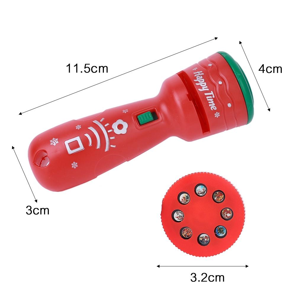 Đồ Chơi Đèn Pin Chiếu 24 Họa Tiết Ông Già Noel Dùng Làm Quà Tặng Giáng Sinh / Sinh Nhật Cho Bé