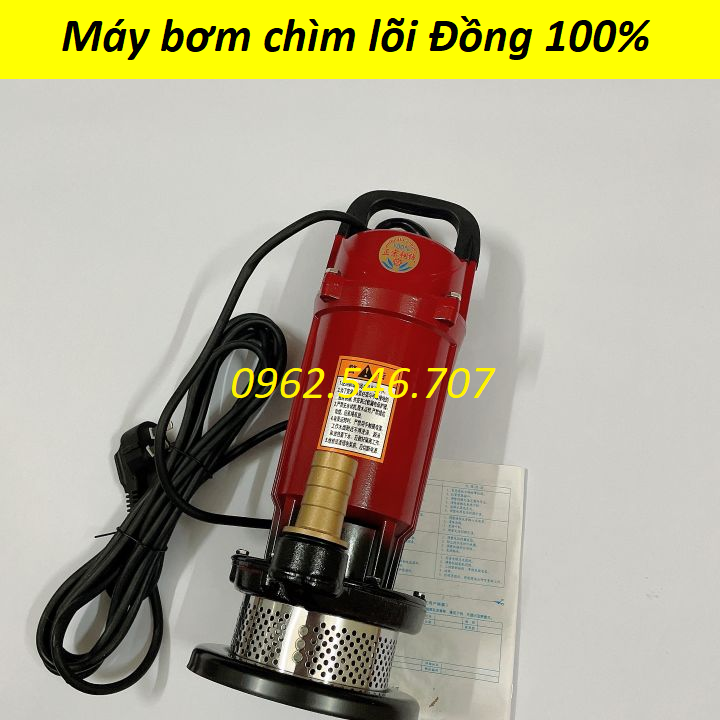 Máy bơm thả tõm, máy bơm chìm, máy bơm nước thải 370W Lõi Đồng