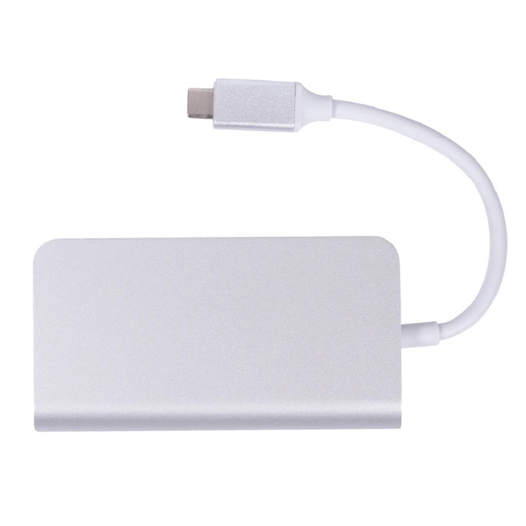Type C to RJ45 Gigabit Ethernet Adapter USB-C PD TF Converter Hub