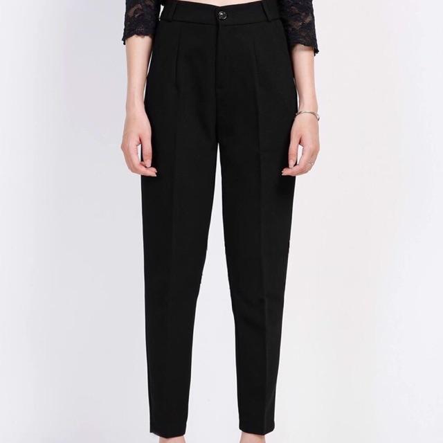 (Lẻ bằng sỉ) Quần baggy zr mẫu mới chất vitex mềm mịn hai màu xanh đen