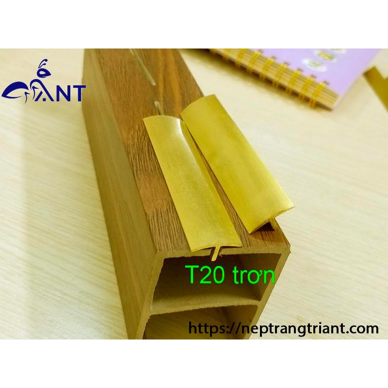 Nẹp Đồng T20 Tròn đủ màu, Nẹp đồng chữ T, Nẹp đồng chống trơn, giá