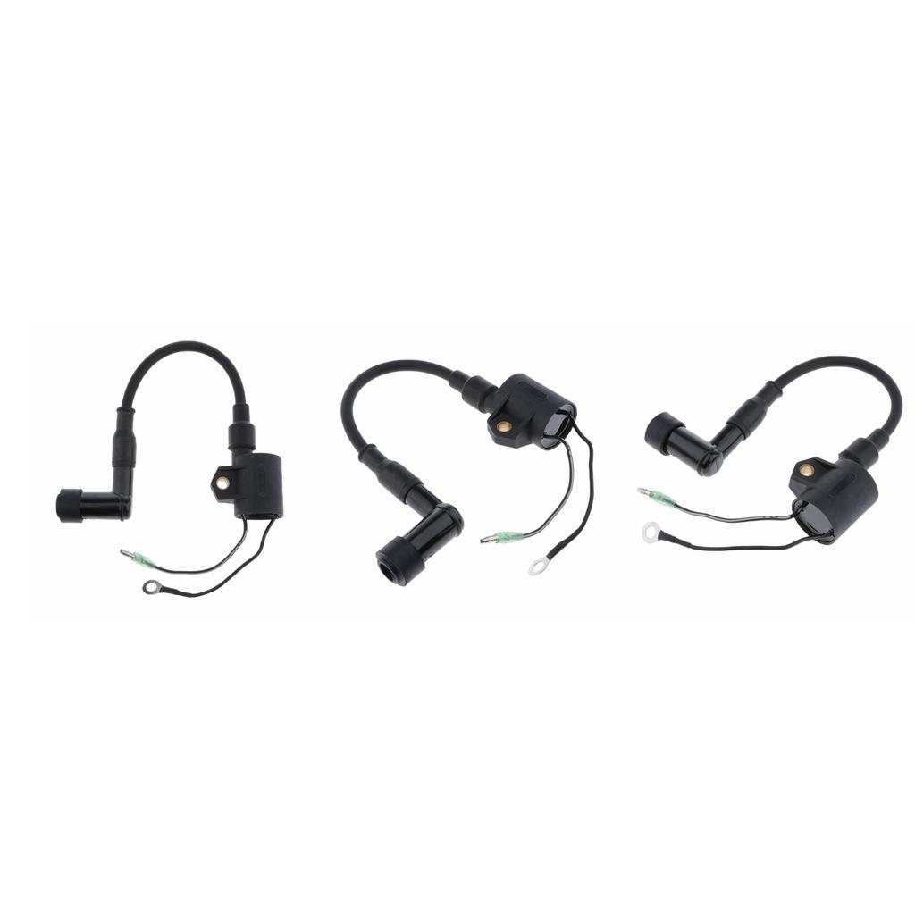 3x 6H5 85570 Ignition Coil for Yamaha 40 50 2 Stroke 3 Cylinder Outboard Engine