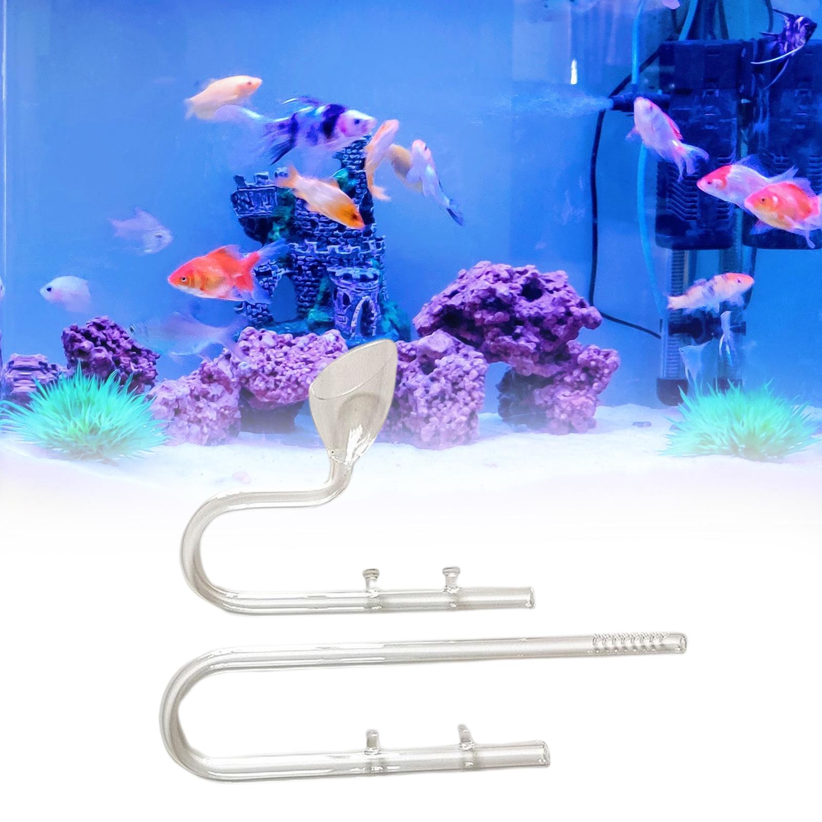 Glass Lily Pipe Inflow Inflow/Outflow 12/16mm Glass Aquarium Water  Tank Filter