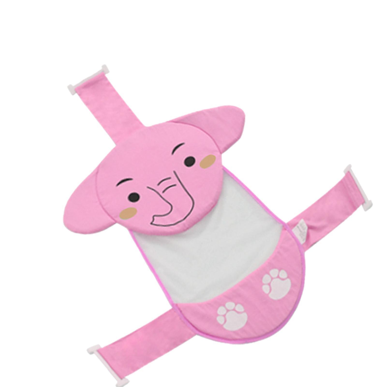 Cute Elephant Baby Bath Pad Infant Bath Support Seat for 0-12M Baby Infant
