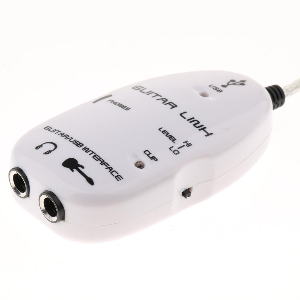 Interface Link to USB Audio Cable for Notebook PC, Recording, White