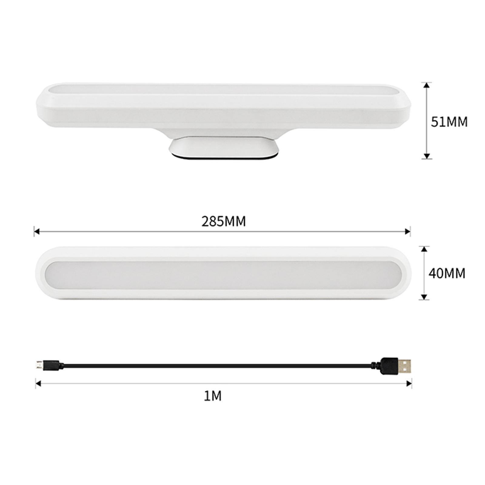 Portable Magnetic LED Desk Bar USB Remote Control Stick on Anywhere for Bookworms Makeup Mirror