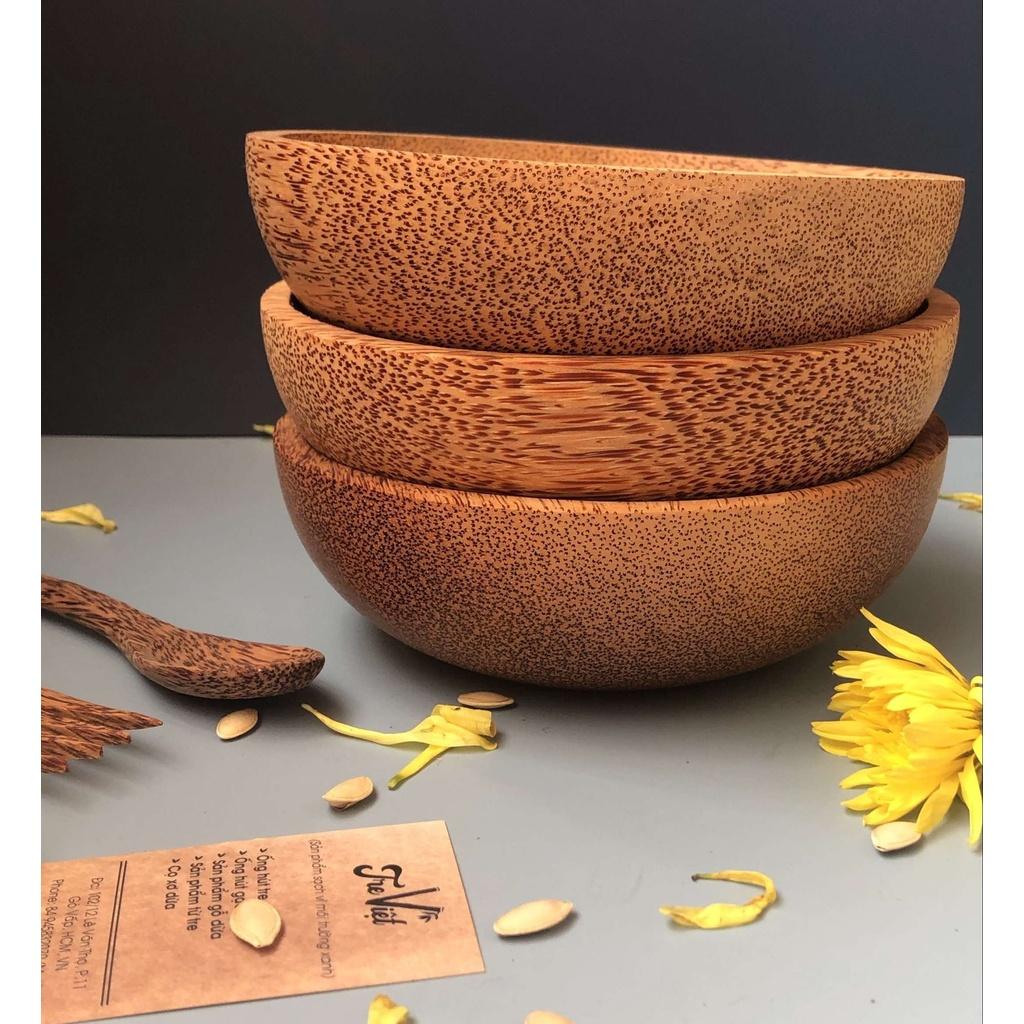 Tô gỗ dừa- Bát gỗ dừa- Coconut Wooden Bowl- Tô gỗ đựng đồ ăn cao cấp!!