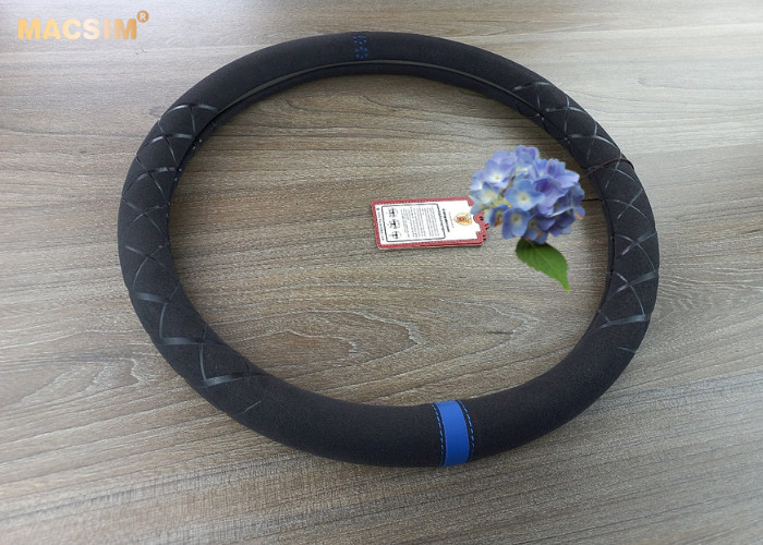 Bọc vô lăng cao cấp Macsim mã 8858 màu đen-xanh-đỏ-nâu phù hợp các mẫu xe
