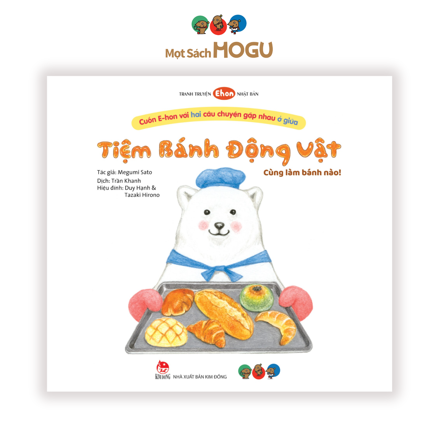 Sách Cho Bé Từ 3 Tuổi - Phát Triển Tư Duy Tiệm Bánh Động Vật Truyện Tranh Ehon Nhật Bản
