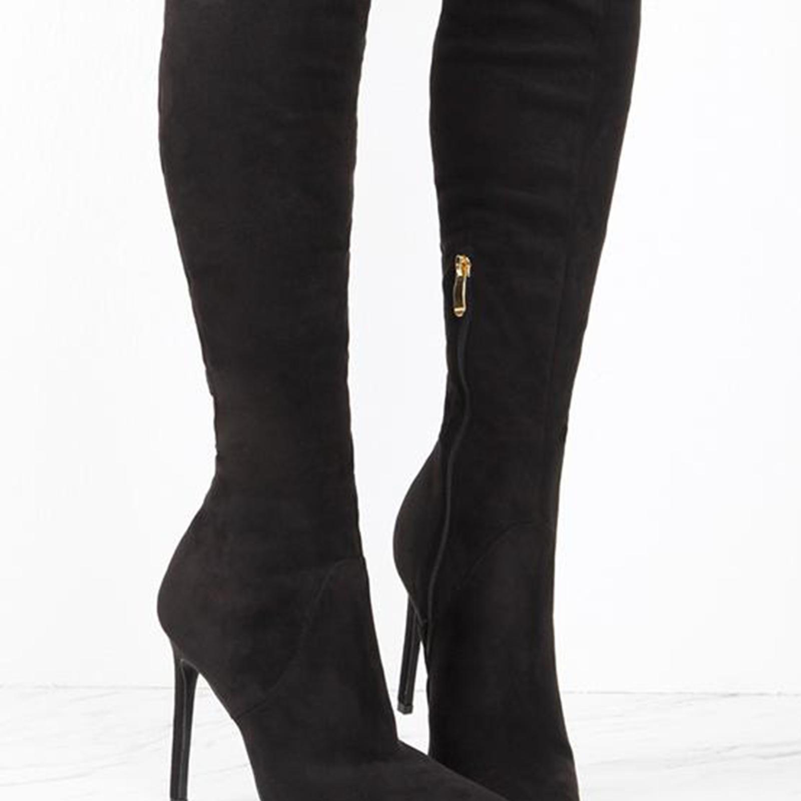 Over The Knee Boots for Female High Heel Long Boots for Shopping Outside Home Valentine'S Day Gifts