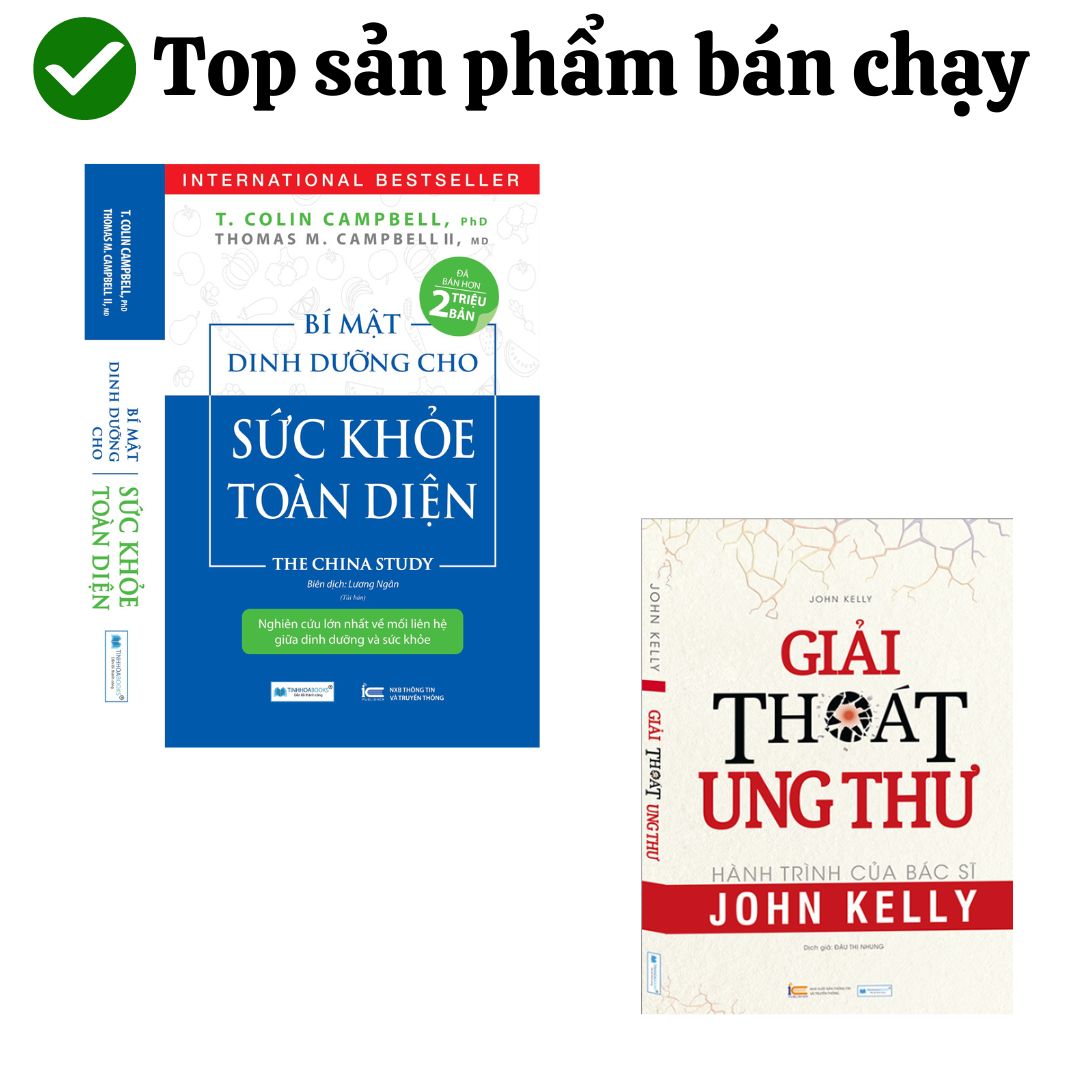 Combo 2 cuốn Bí mật dinh dưỡng  + Giải thoát ung thư