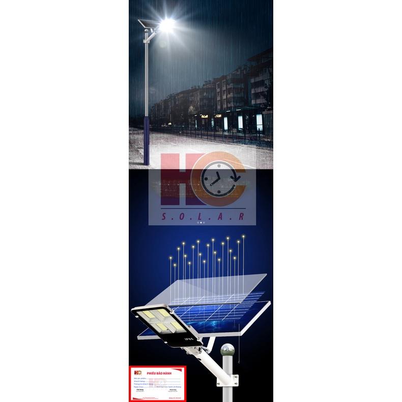 Đèn Led pha năng lượng mặt trời bàn chải 200W – 4 khoang, Vỏ nhôm, Tấm pin NLMT rời, Ánh sáng trắng