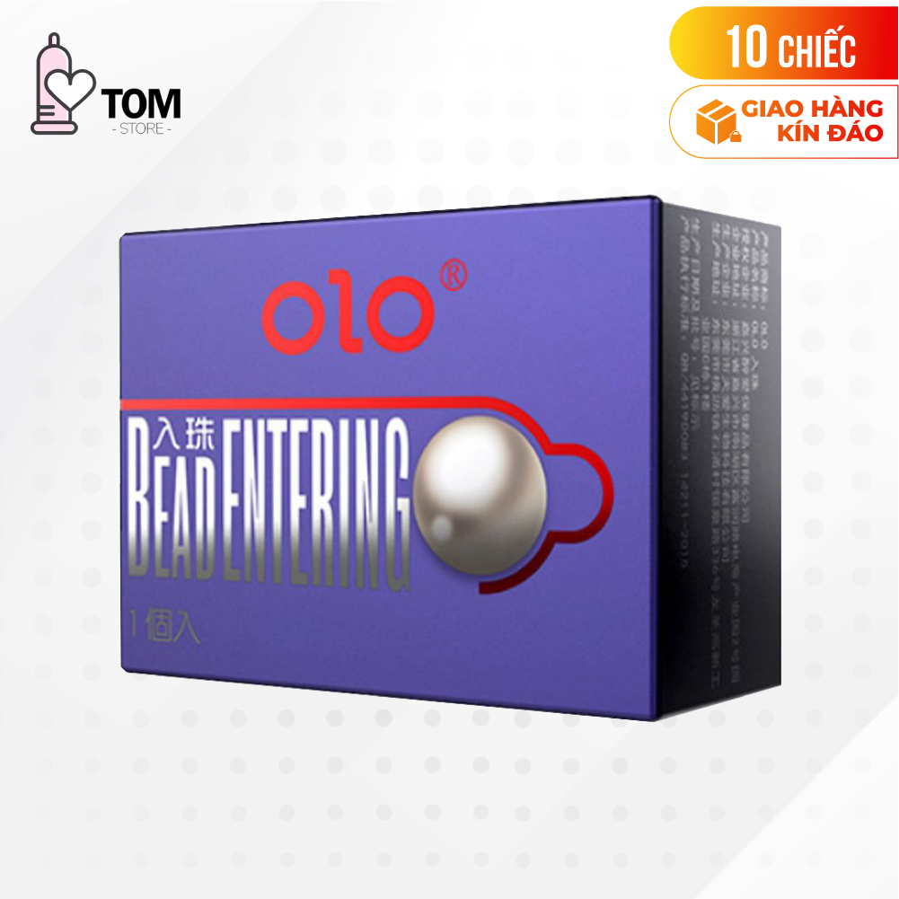 [Hộp 10 cái] Bao cao su OLO 0.01 Bead Entering - Siêu mỏng, bi tăng thêm 3cm