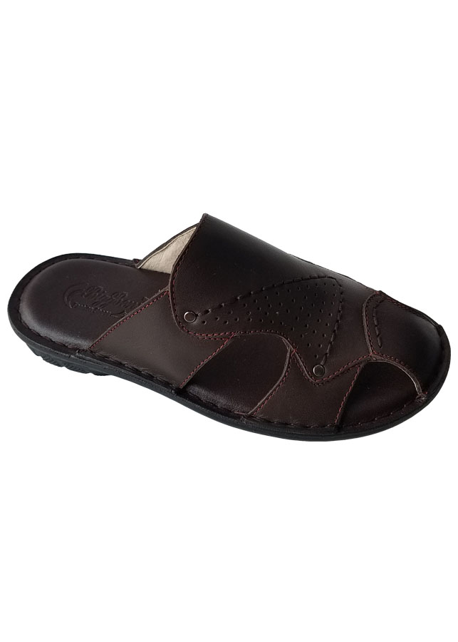 Dép Nam Bít Mũi Da Bò Thật Cao Cấp HKT305