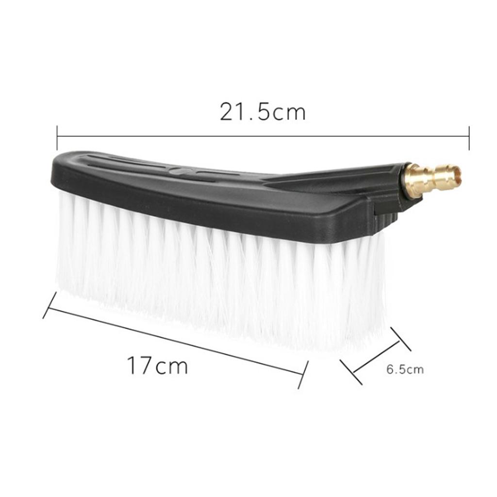 Spraying Car Cleaning 1/4'' Connector Triangle Soft Brushes Replacements