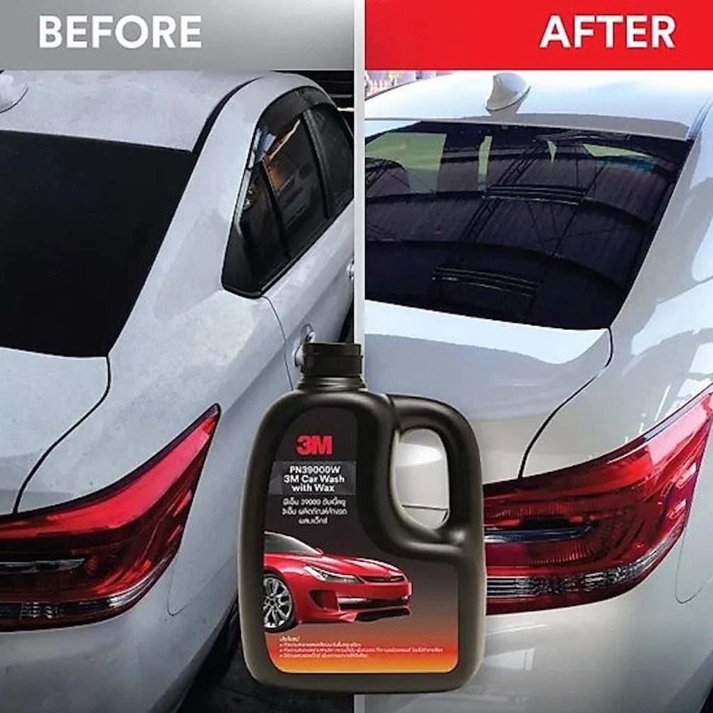 Xà bông rửa xe siêu bọt 3M Car Wash With Wax PN39000W- 1L