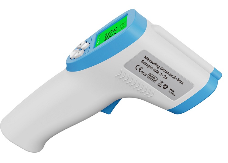 Nhiệt kế hồng ngoại đo nhiệt độ độ ẩm cho người lớn và trẻ em DT-8806C