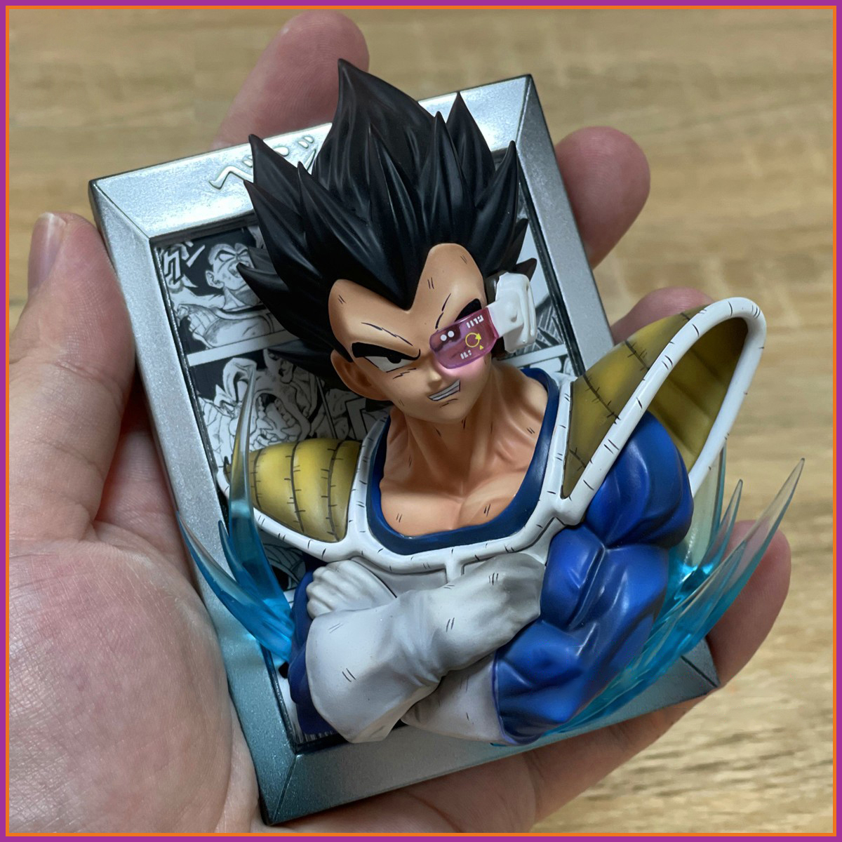 Mô hình tranh 3d songoku vegeta hàng mới siêu nét