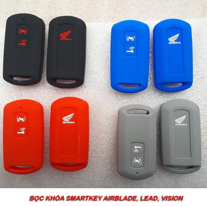 Bọc chìa khóa Smartkey Honda Air Blade, Vision, Lead, Vario- 2 nút silicon ( mẫu cũ to)