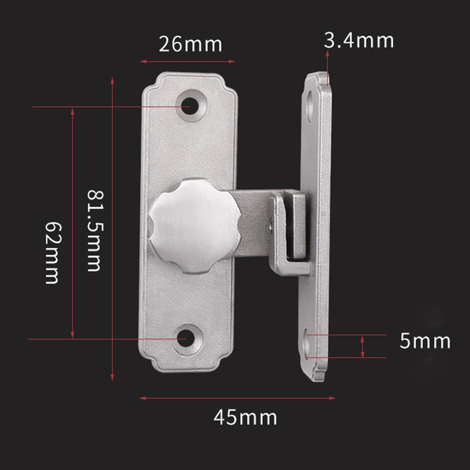 Barn Sliding Door Latch Lock Door with Mounting Screws for Garage