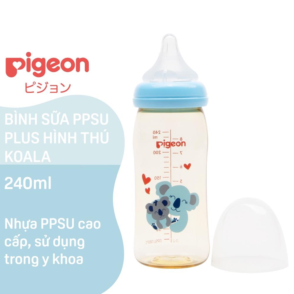 Bình Sữa PPSU Plus Pigeon Hình Thú Koala 160ml/240ml