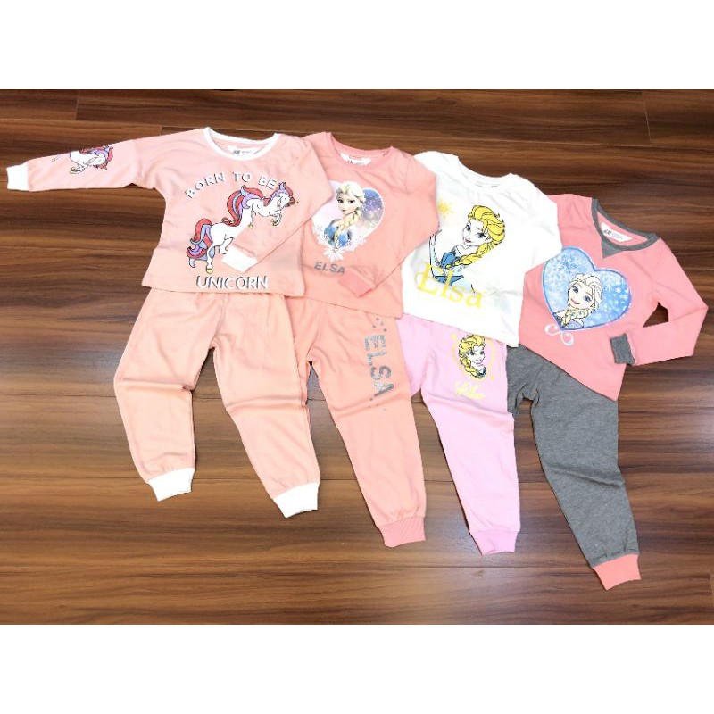 Bộ cotton dài tay chất đẹp cho bé gái 2-10t