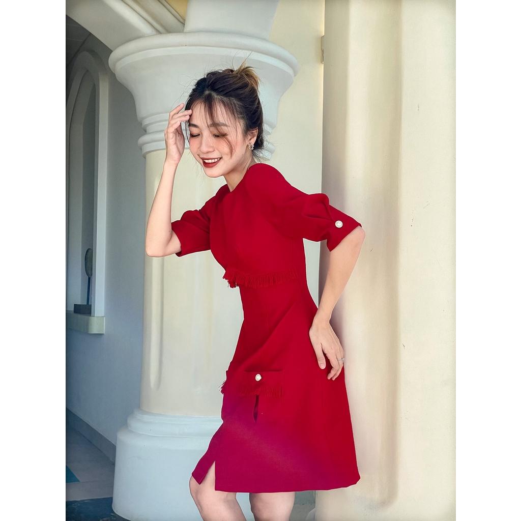 Luna Dress| đầm Tweed cao cấp tay ngắn Story.clothes thời trang nữ