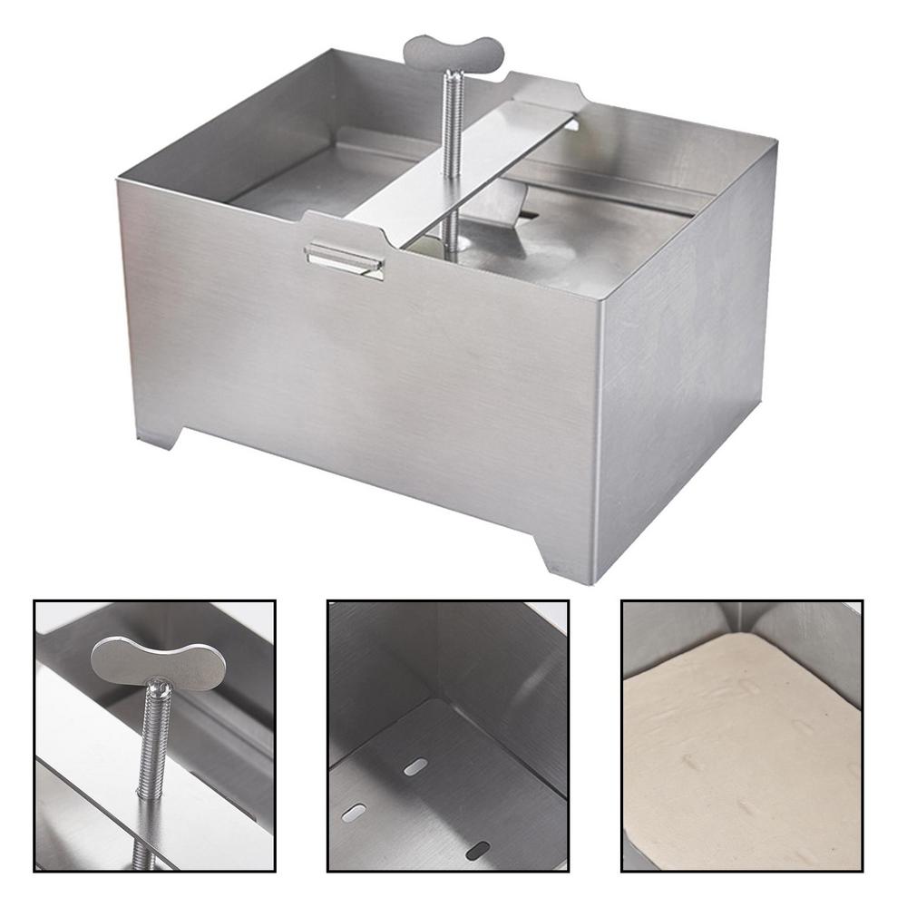 Khuôn Làm Đậu Phụ, Làm Đậu Hũ Inox 304 Khuôn chữ nhật Lớn Chức Năng Ép (1000 gr Đậu) Tofu Mold Soybean PVN4704