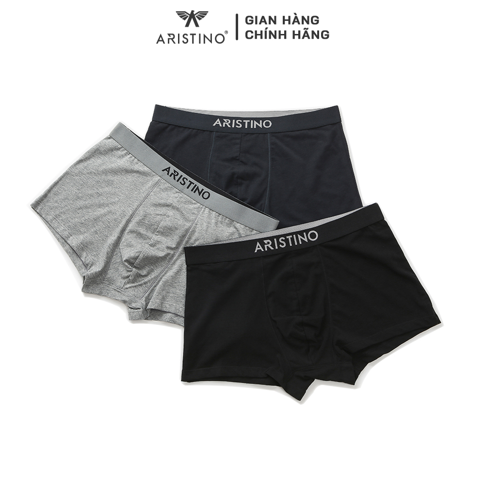 Quần lót nam ARISTINO dáng boxer, quần sịp đùi nam chất liệu cotton thoáng khí, co giãn 4 chiều thoải mái - ABX03707