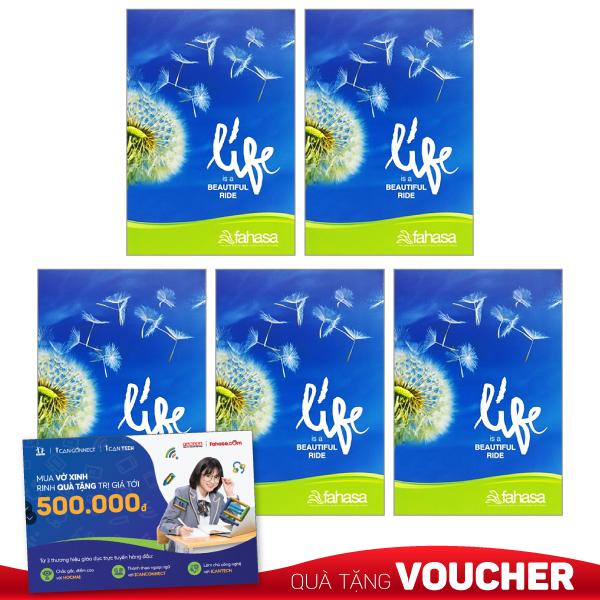 Combo 5 Tập Sinh Viên 4 Ly Ngang 200 Trang ĐL 60g/m2 - FAHASA (Mẫu Màu Giao Ngẫu Nhiên)