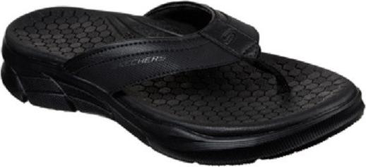 DÉP NAM SKECHERS QUAI KẸP  ĐẾ SIÊU ÊM NHẸ MÀU ĐEN 237049-BBK