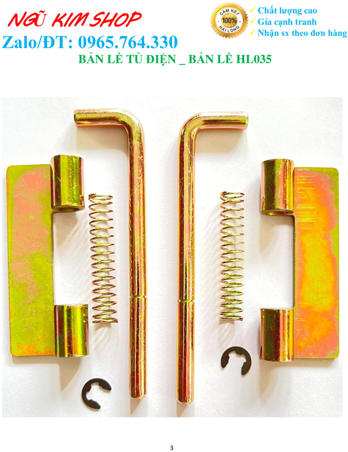 BẢN LỀ TỦ ĐIỆN _ BẢN LỀ HL 035 _ BẢN LỀ LÒ XO