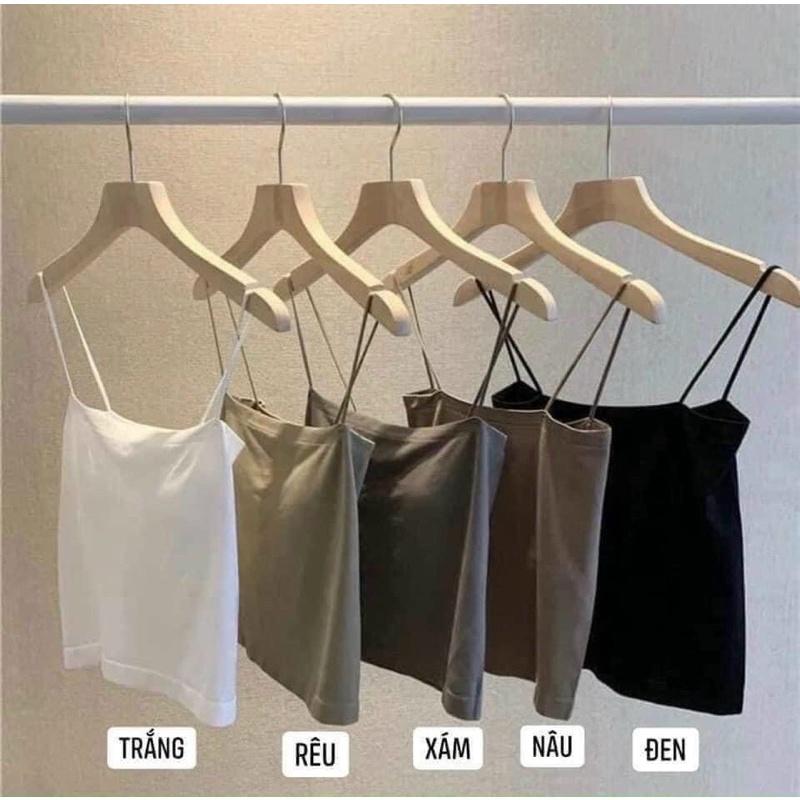 Áo bra cotton trơn cao cấp lót vest ngang ngực dạng ống 2 dây có miếng lót ngực AB/403