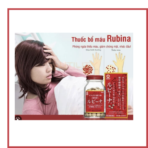 Viên Uống Bổ Máu Rubina 180 viên Nhật Bản - Tiền Mãn Kinh