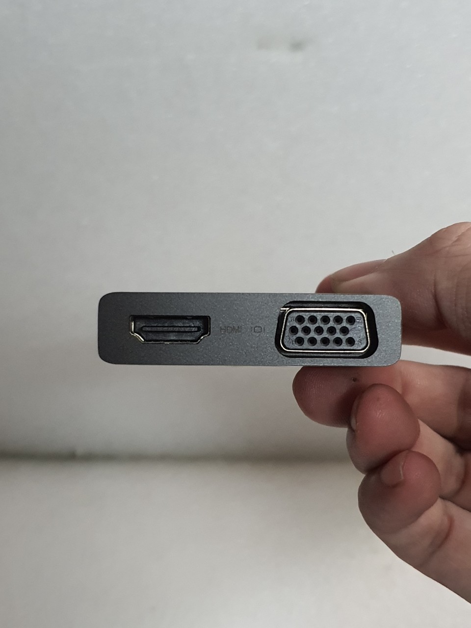 Cáp type C ra HDMI - VGA và USB - 3 trong 1 - Lenovo Thinkplus Type C USB-C 3-in-1 Adapter USB Hub, 4K HDMI 60Hz, VGA, USB 3.0 Type C to HDMI VGA USB 3.0 - Hàng chính hãng