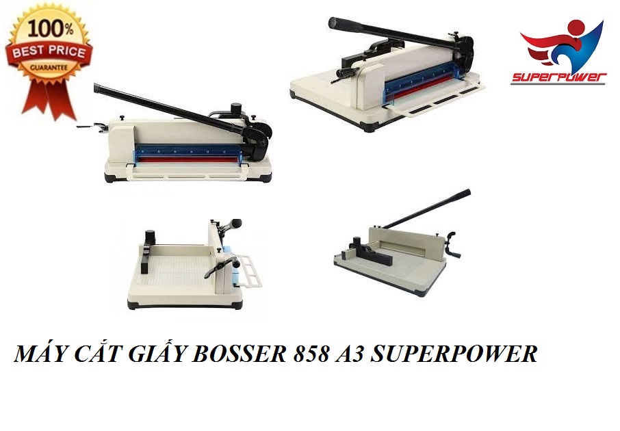 MÁY CẮT GIẤY BOSSER 858 A3 SUPERPOWER -Hàng chính hãng