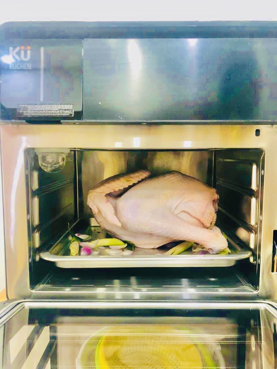 Nồi Chiên Không Dầu Kết Hợp Nồi Hấp - KUCHEN ĐỨC -  KU PCL2228 - 15 Lít - Hàng chính hãng.