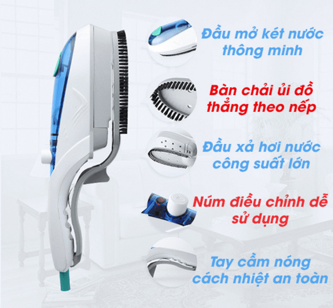 Bàn ủi mini du lịch nhỏ gọn ADG cao cấp - Hàng nhập khẩu