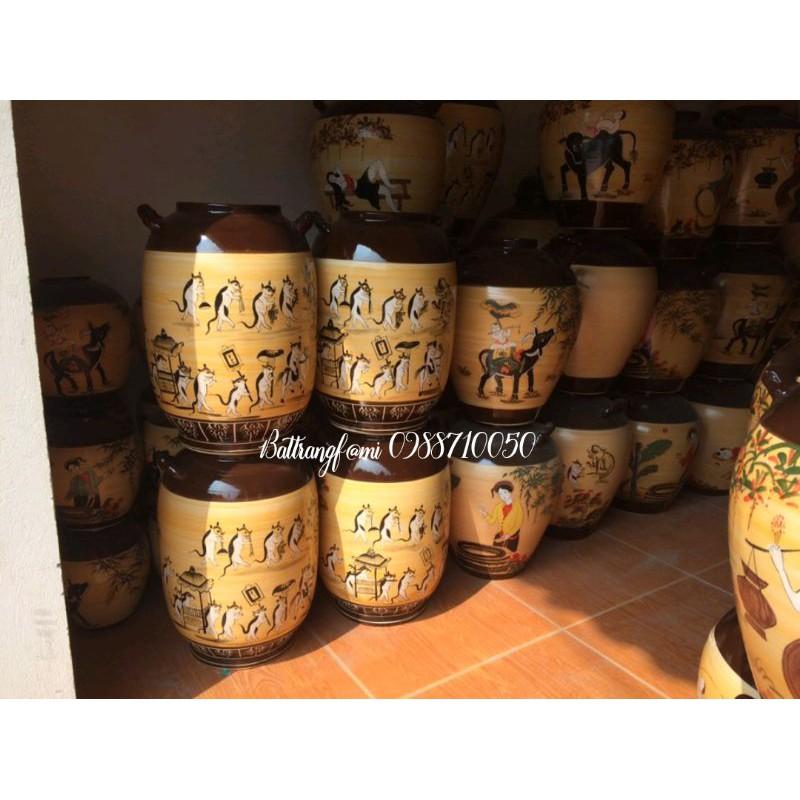 Chum sứ đựng nước,đựng rượu