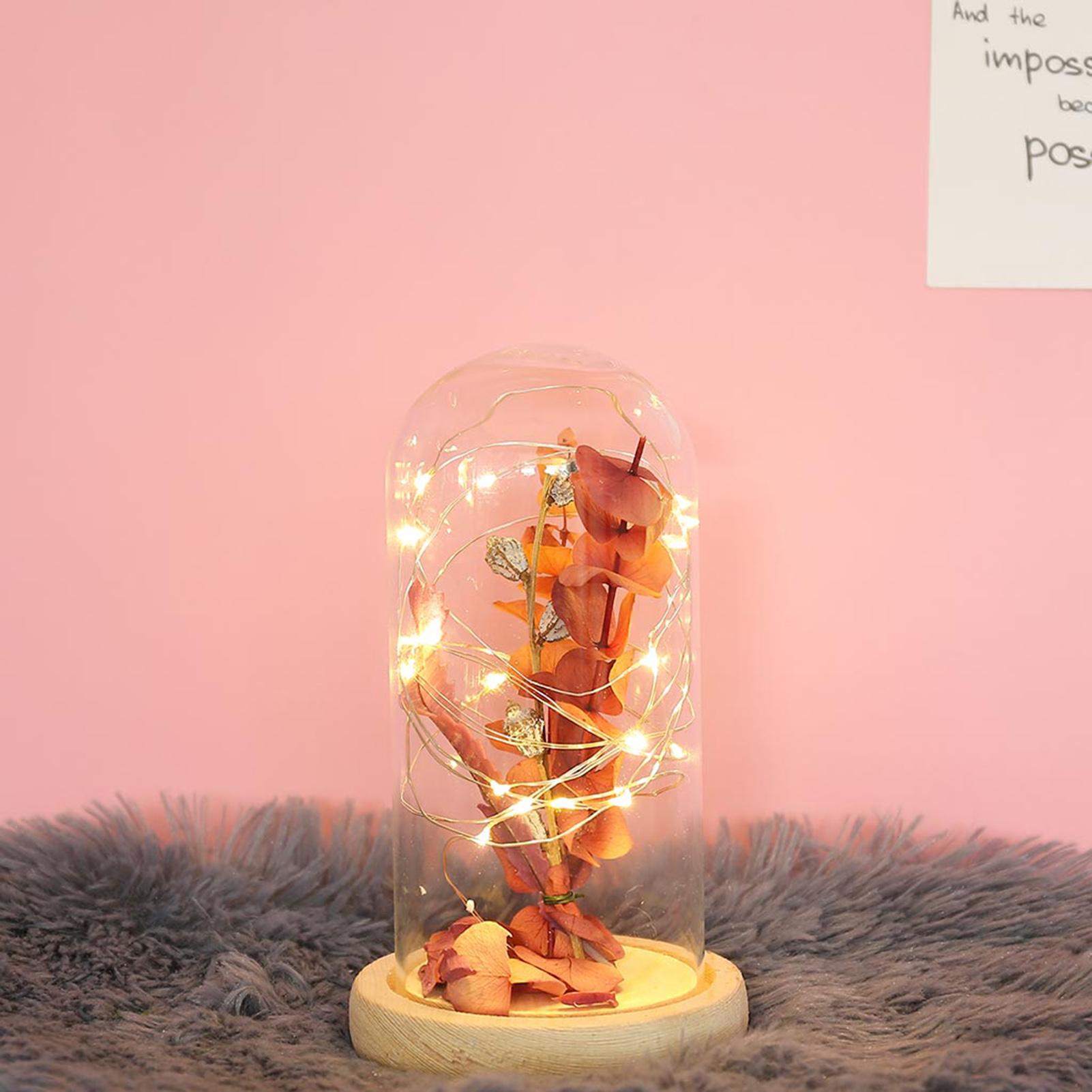 Trang trí nội thất đèn ngủ thủy tinh có đèn lấp lánh