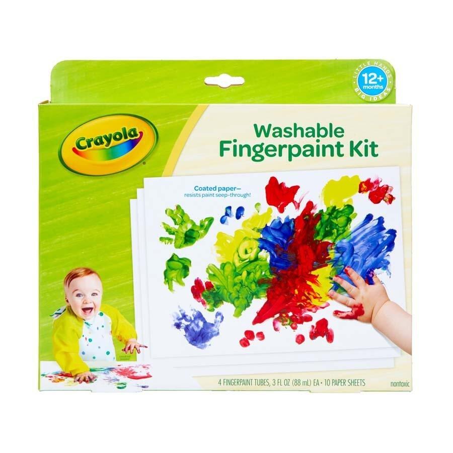 Bộ Màu Nước Rửa Được Cho Bé Washable Fingerpaint Kit - Crayola 811452