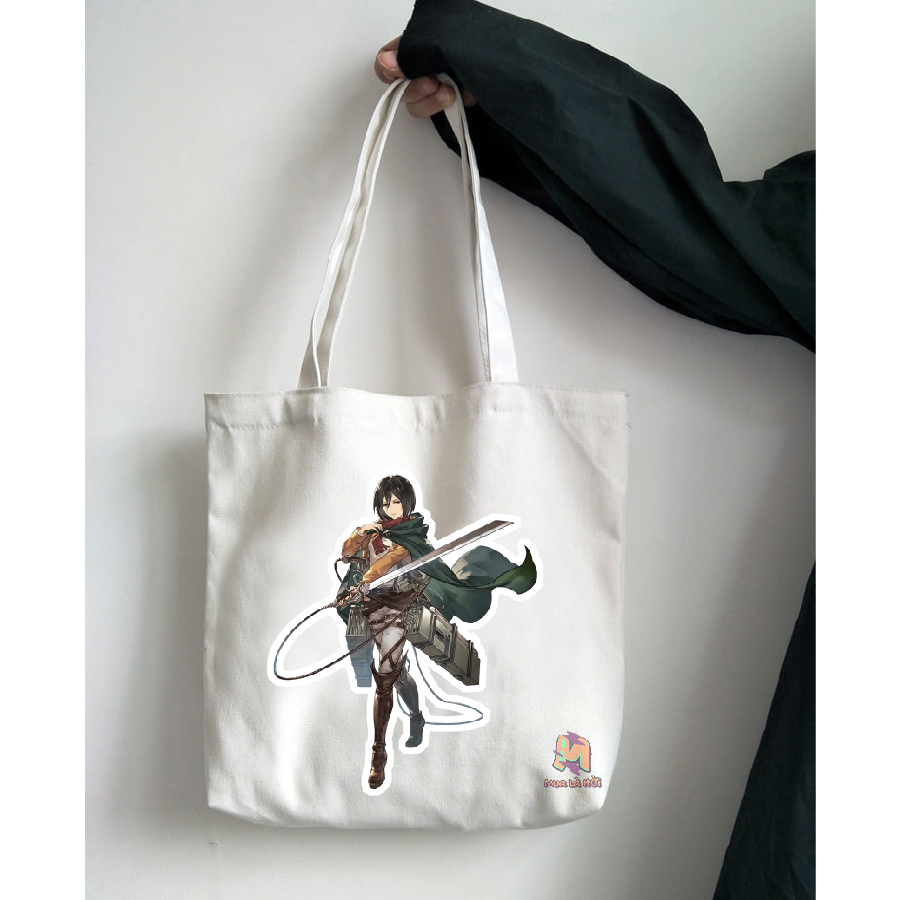 Túi Tote in hình chủ đề Attack on titan