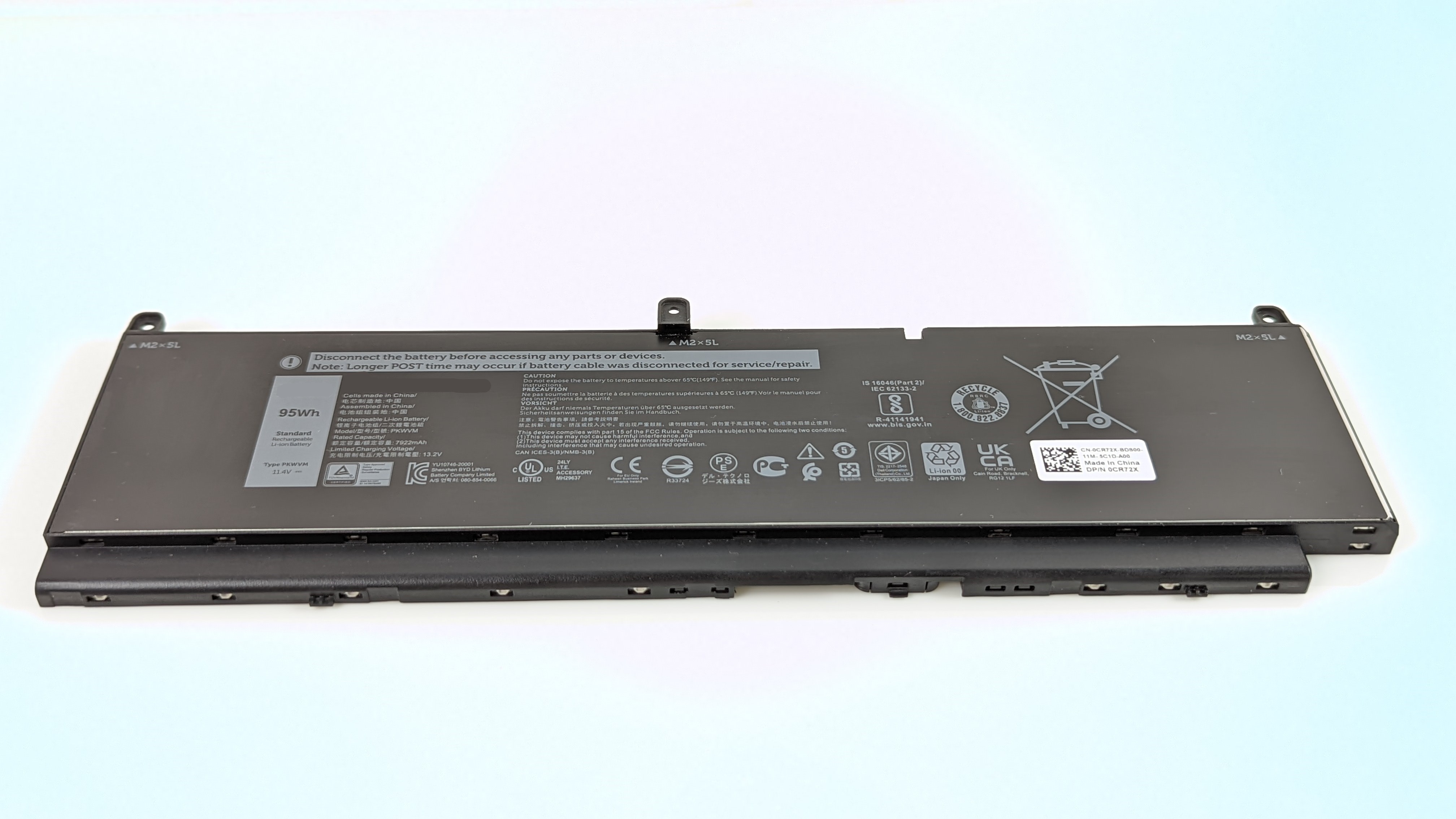 Pin Dành Cho Laptop Dell Precision 7550 7750 Mã Pin PKWVM Dung Lượng 95Wh