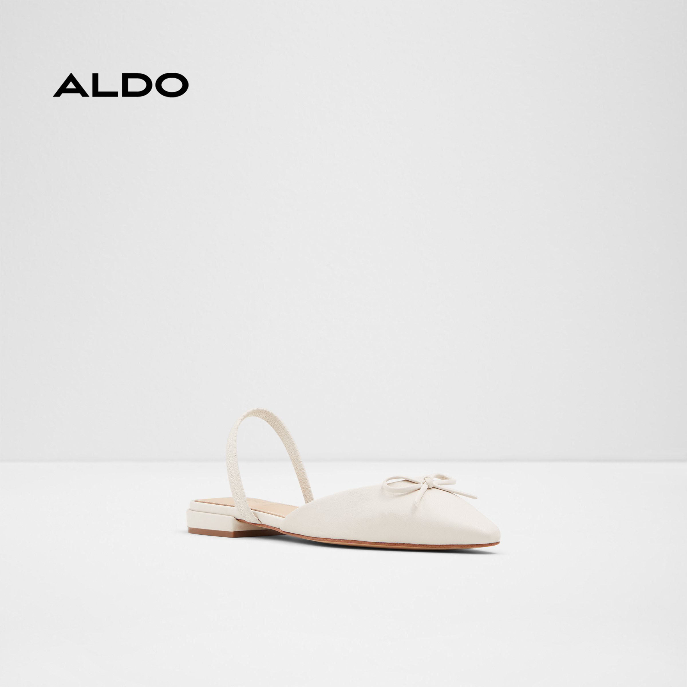 Giày búp bê nữ hở gót ALDO FELLAN100 - White - Size