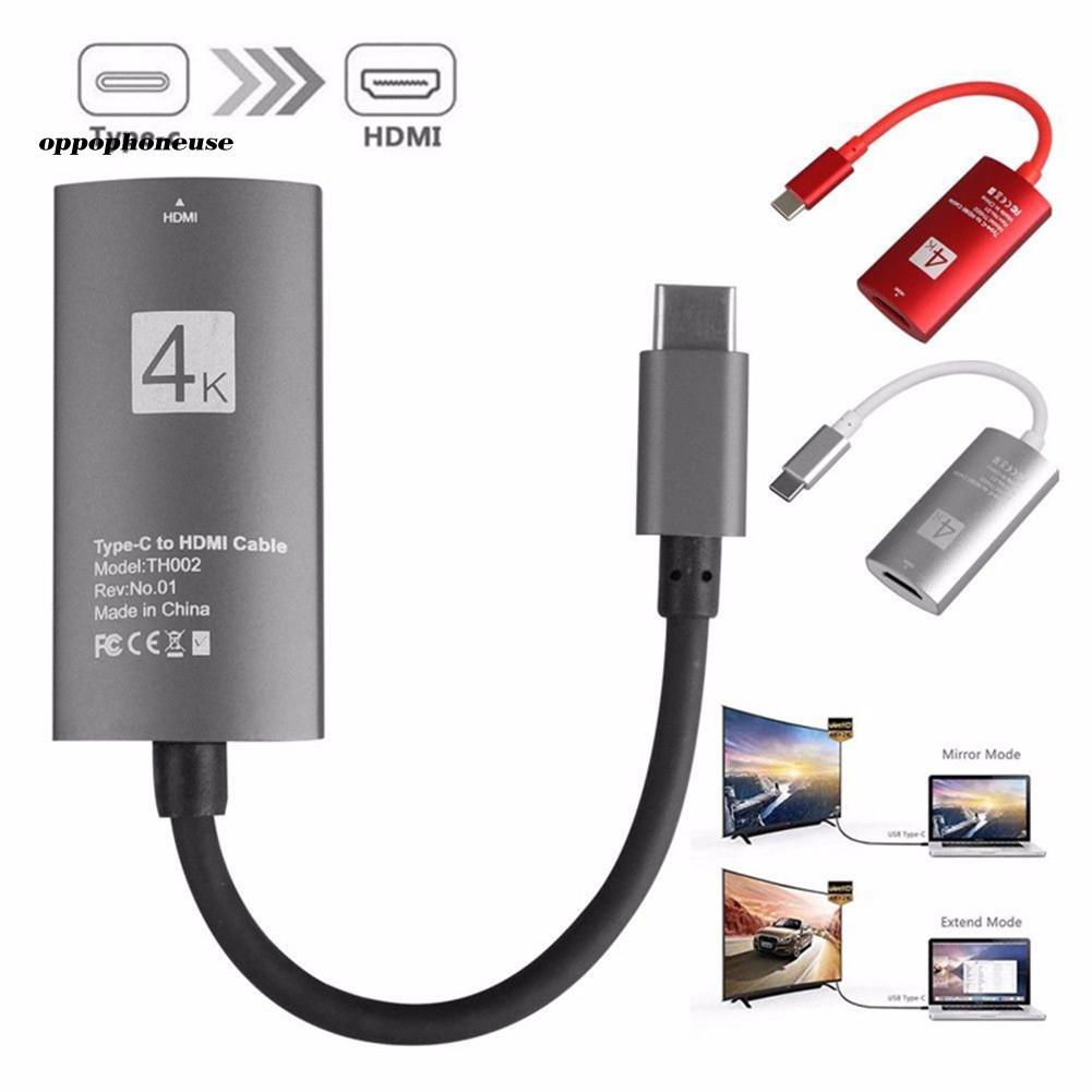Dây Cáp Chuyển Đổi Usb 3.1 Type-C Sang Hdmi Hd Cho Hdtv Laptop Điện Thoại